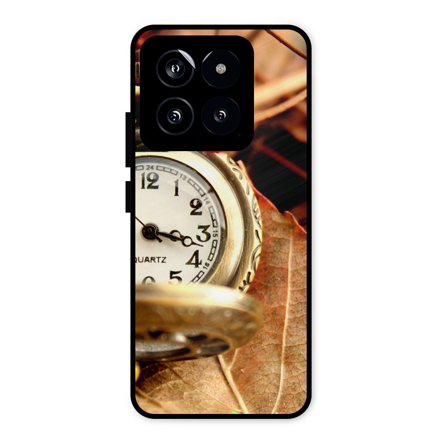 Clock And Cherry Metal Back Case for Xiaomi 14