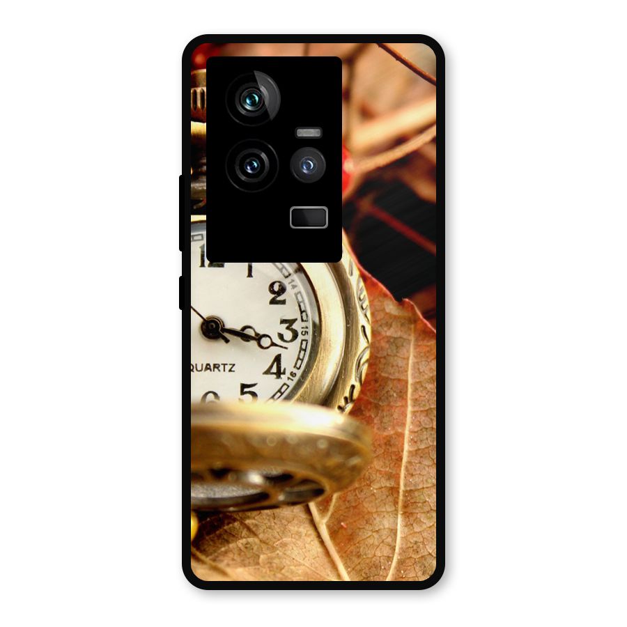 Clock And Cherry Metal Back Case for iQOO 11 5G