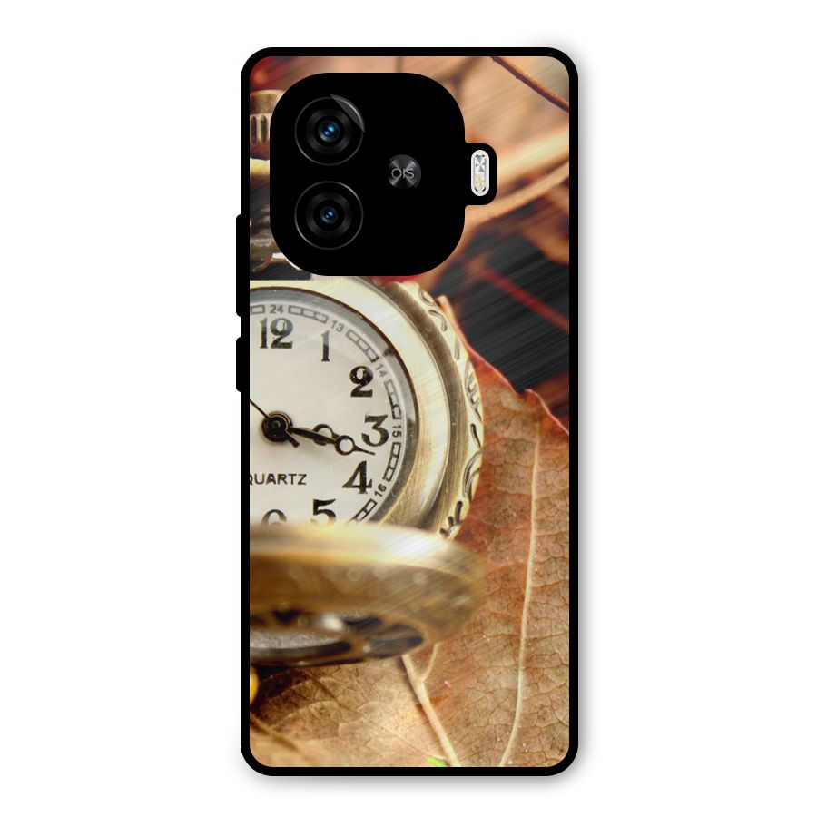 Clock And Cherry Metal Back Case for iQOO Z9 Turbo