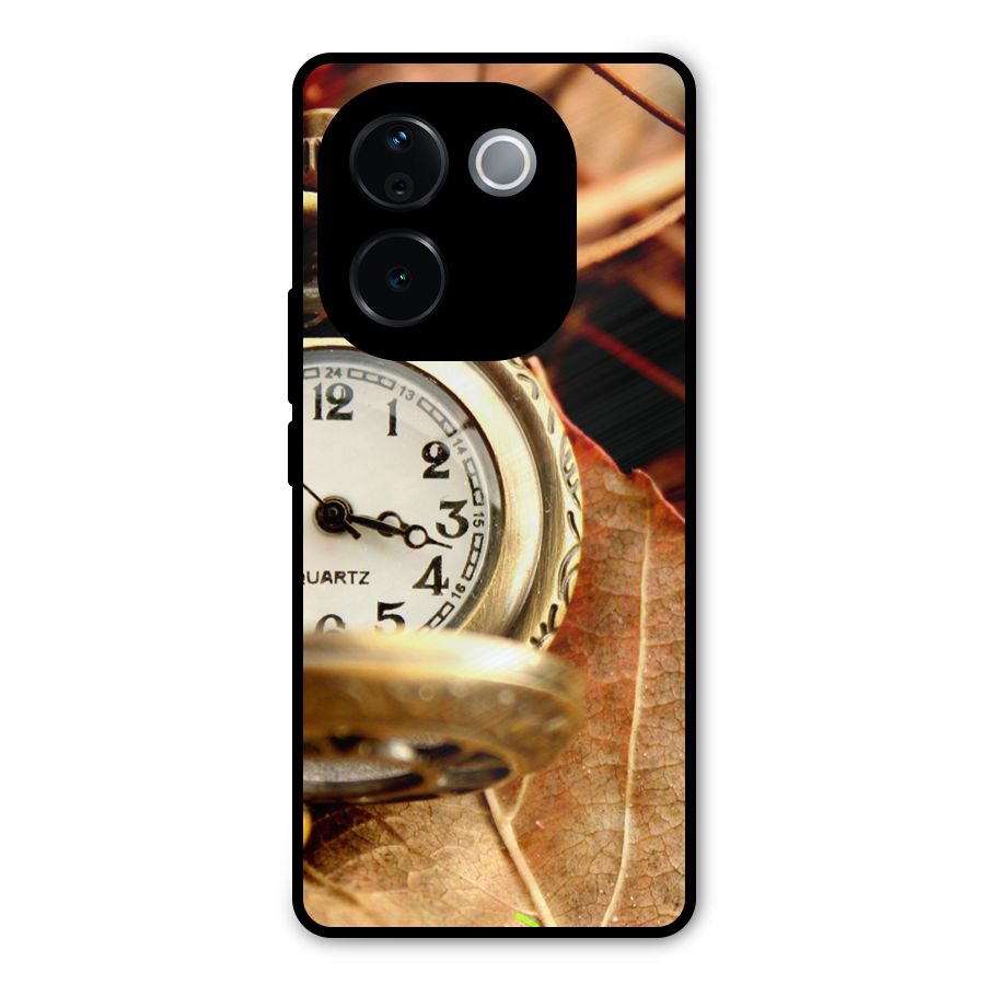 Clock And Cherry Metal Back Case for iQOO Z9s Pro