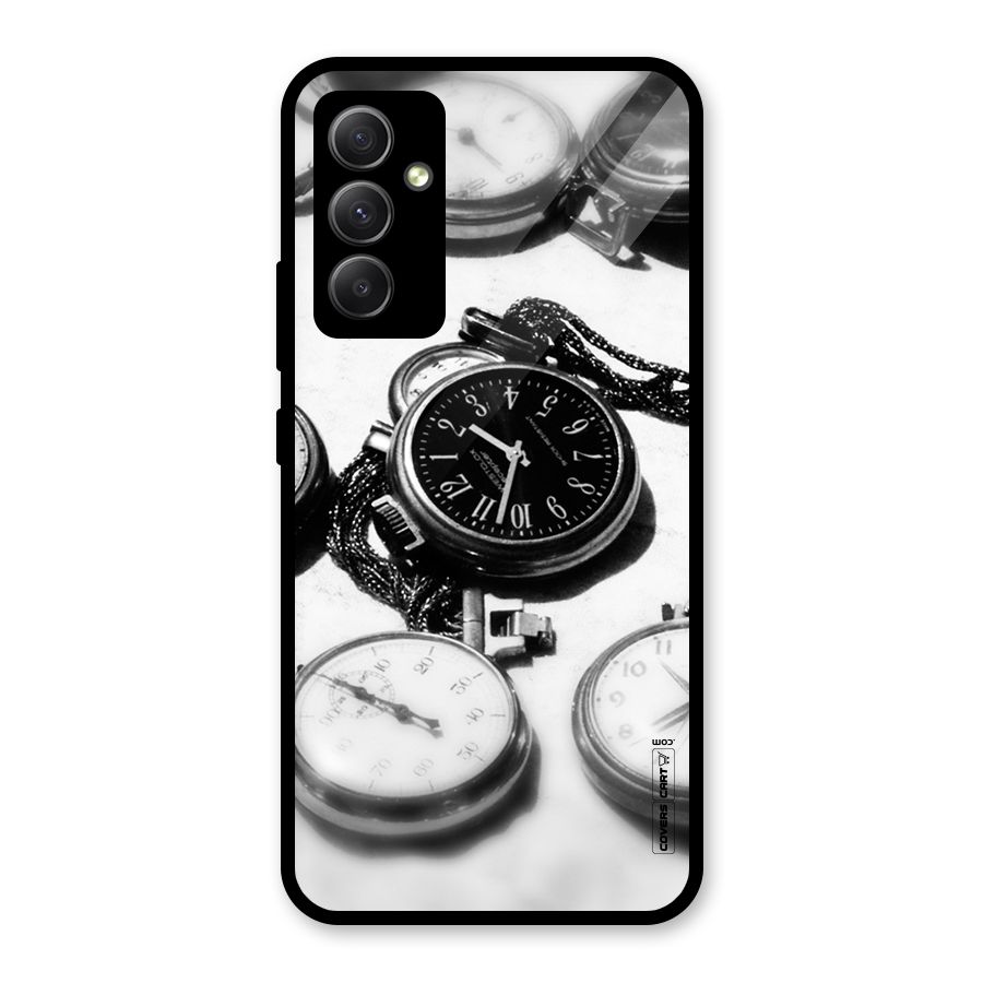 Clock Collection Glass Back Case for Galaxy A34