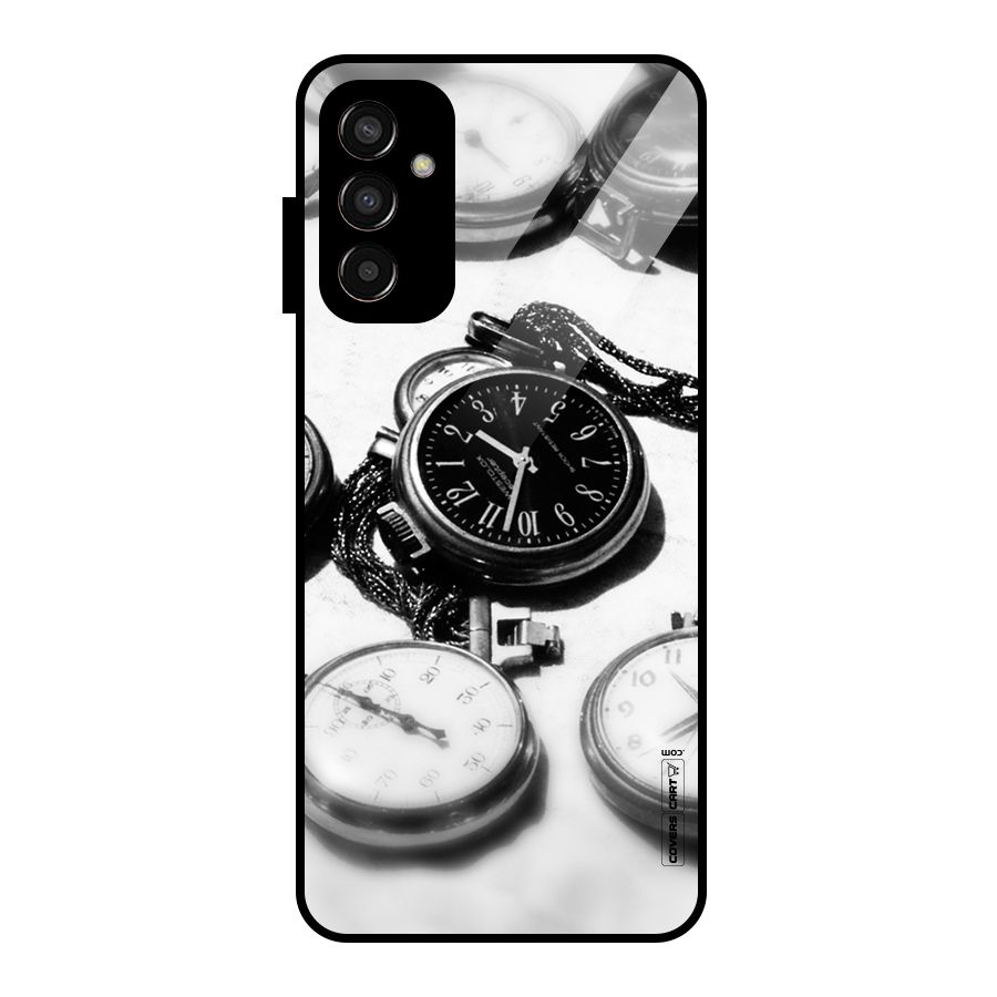 Clock Collection Glass Back Case for Galaxy F13
