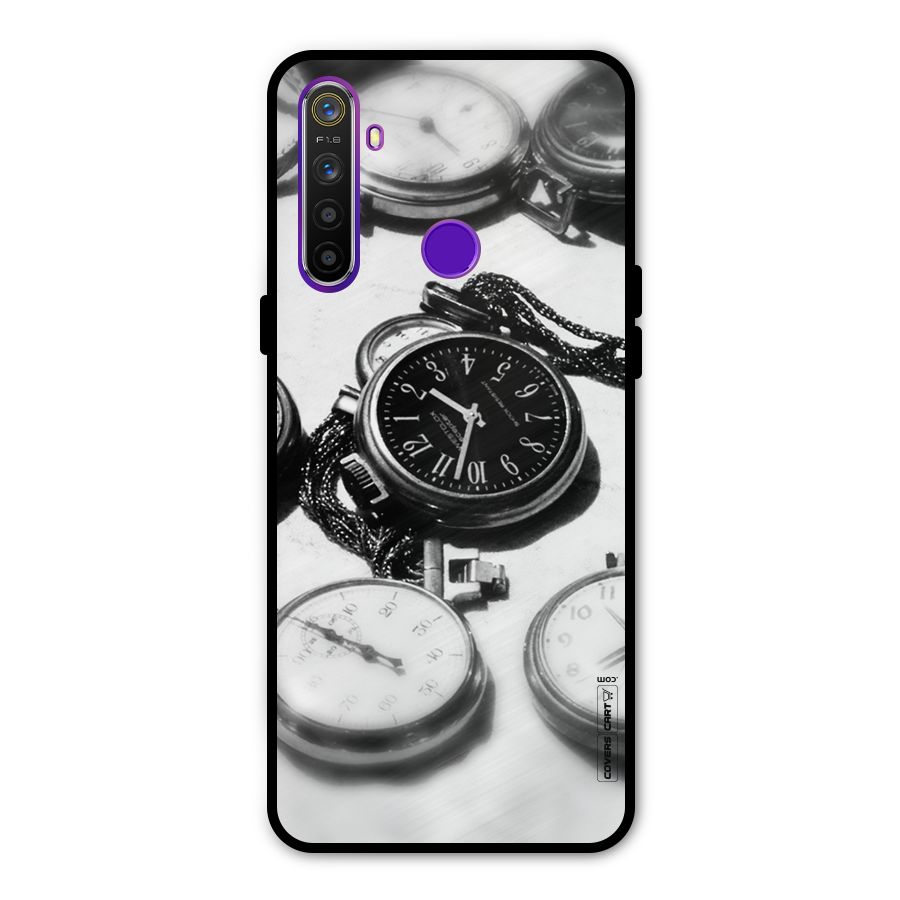 Clock Collection Glass Back Case for Realme 5s
