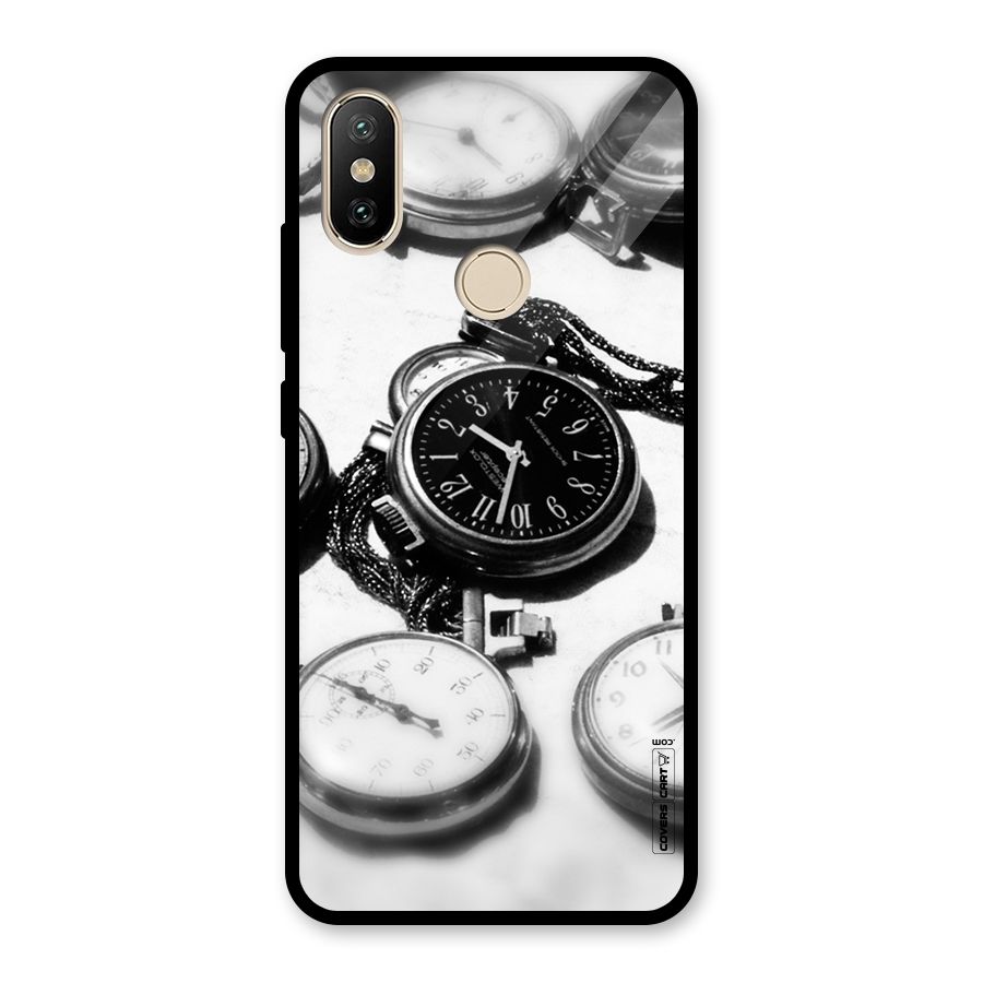 Clock Collection Glass Back Case for Redmi A2