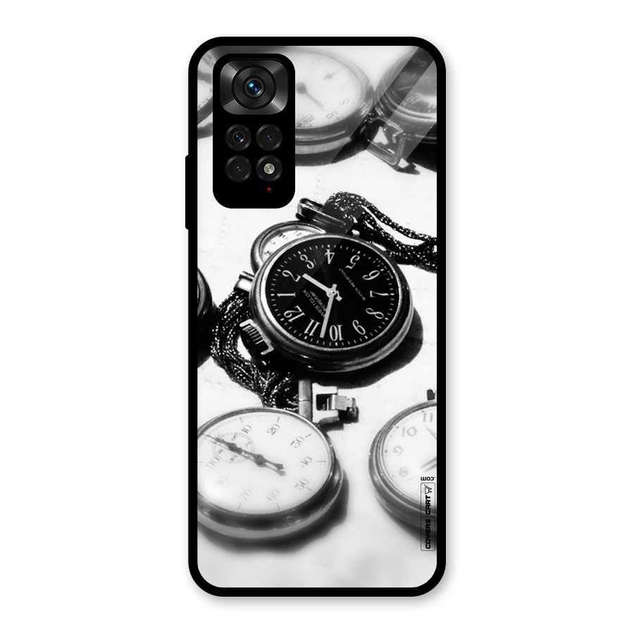 Clock Collection Glass Back Case for Redmi Note 11S