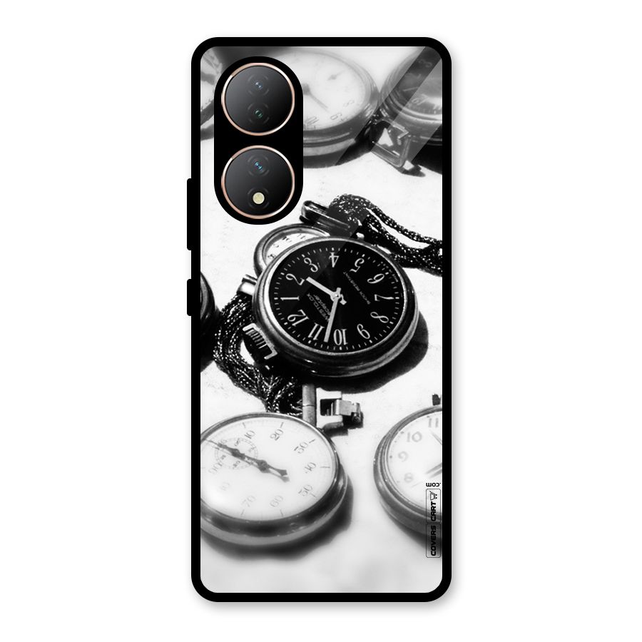 Clock Collection Glass Back Case for Vivo Y100A