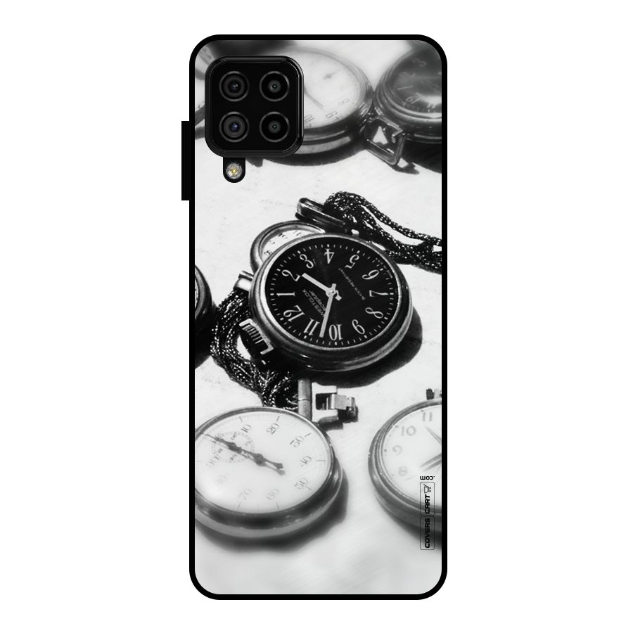 Clock Collection Metal Back Case for Galaxy A22 4G