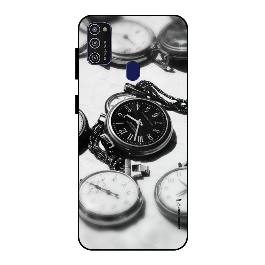 Clock Collection Metal Back Case for Galaxy M21