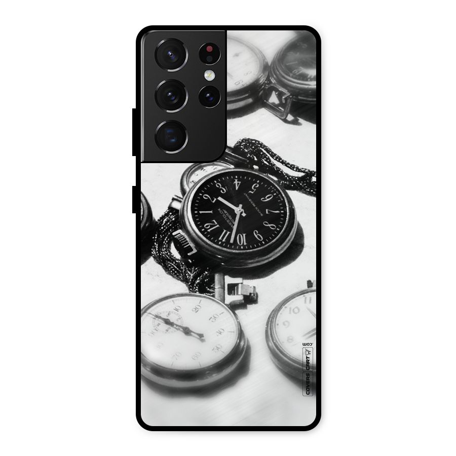 Clock Collection Metal Back Case for Galaxy S21 Ultra 5G