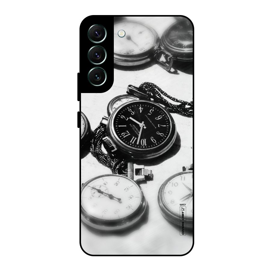 Clock Collection Metal Back Case for Galaxy S22 Plus 5G