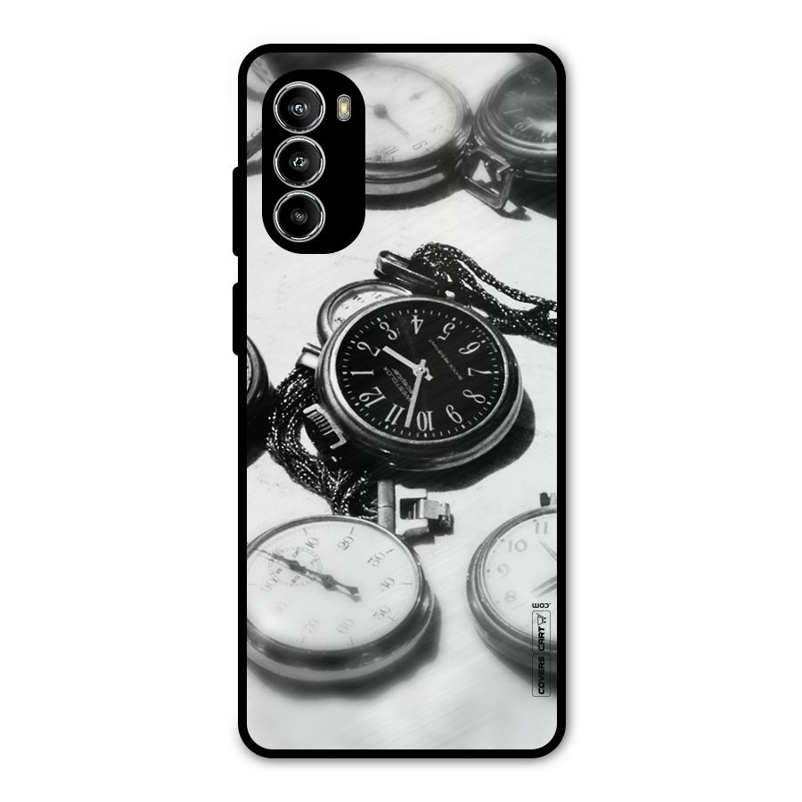 Clock Collection Metal Back Case for Moto G52