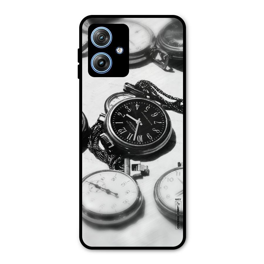Clock Collection Metal Back Case for Moto G54