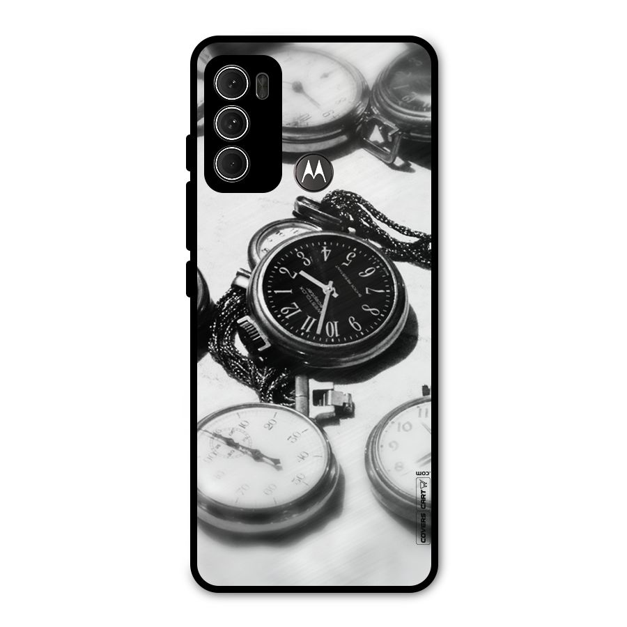 Clock Collection Metal Back Case for Moto G60
