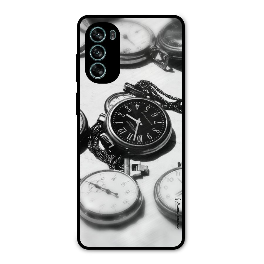Clock Collection Metal Back Case for Moto G62