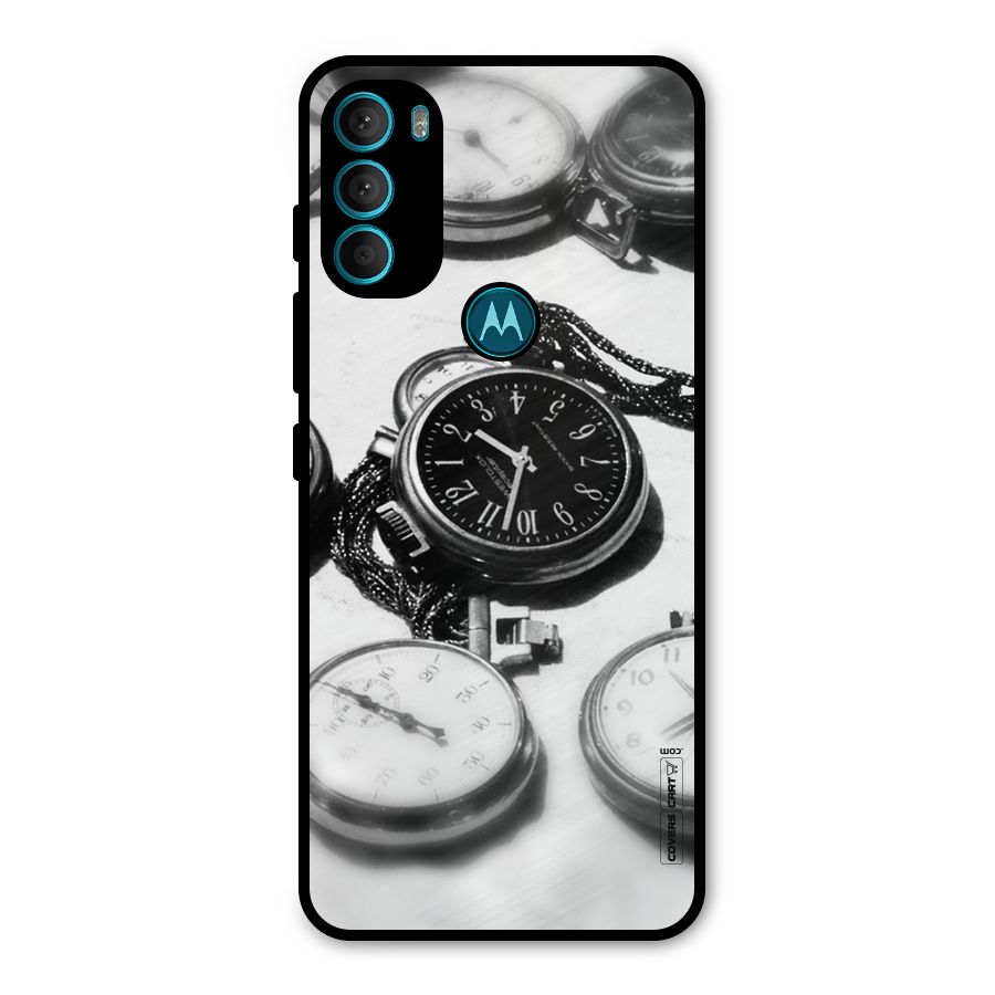 Clock Collection Metal Back Case for Moto G71 5G