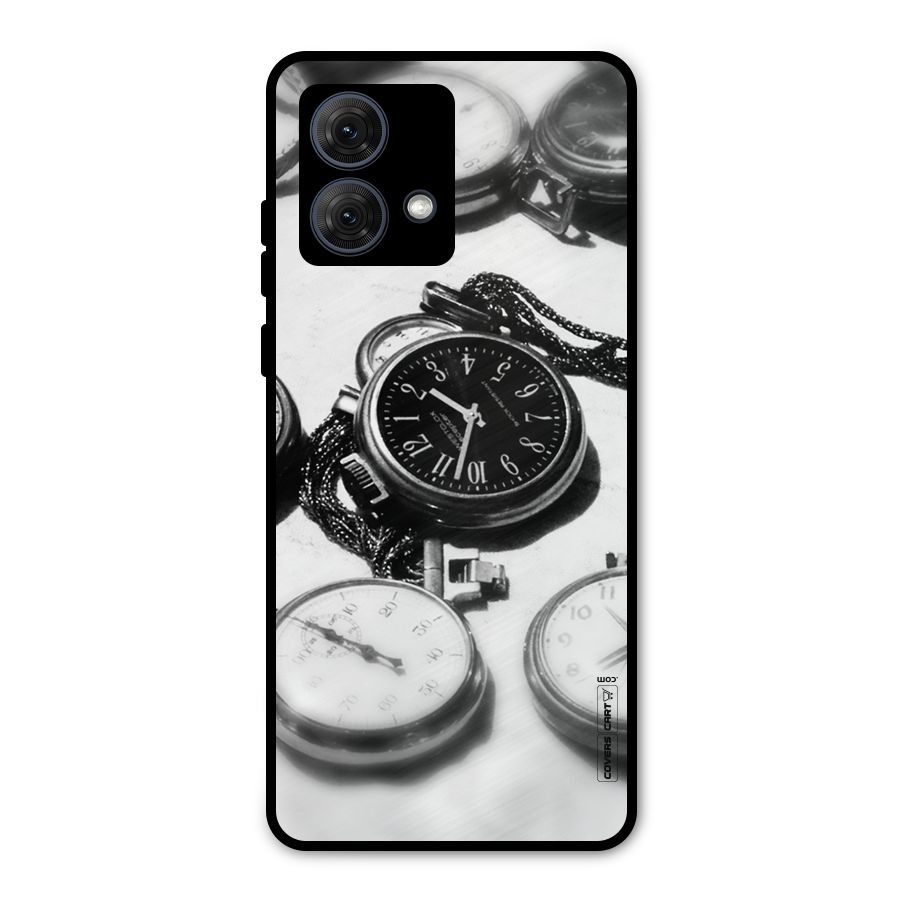 Clock Collection Metal Back Case for Moto G84