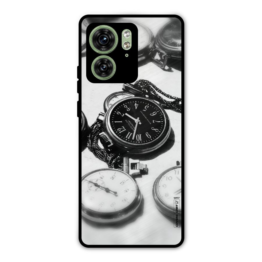 Clock Collection Metal Back Case for Motorola Edge 40 5G