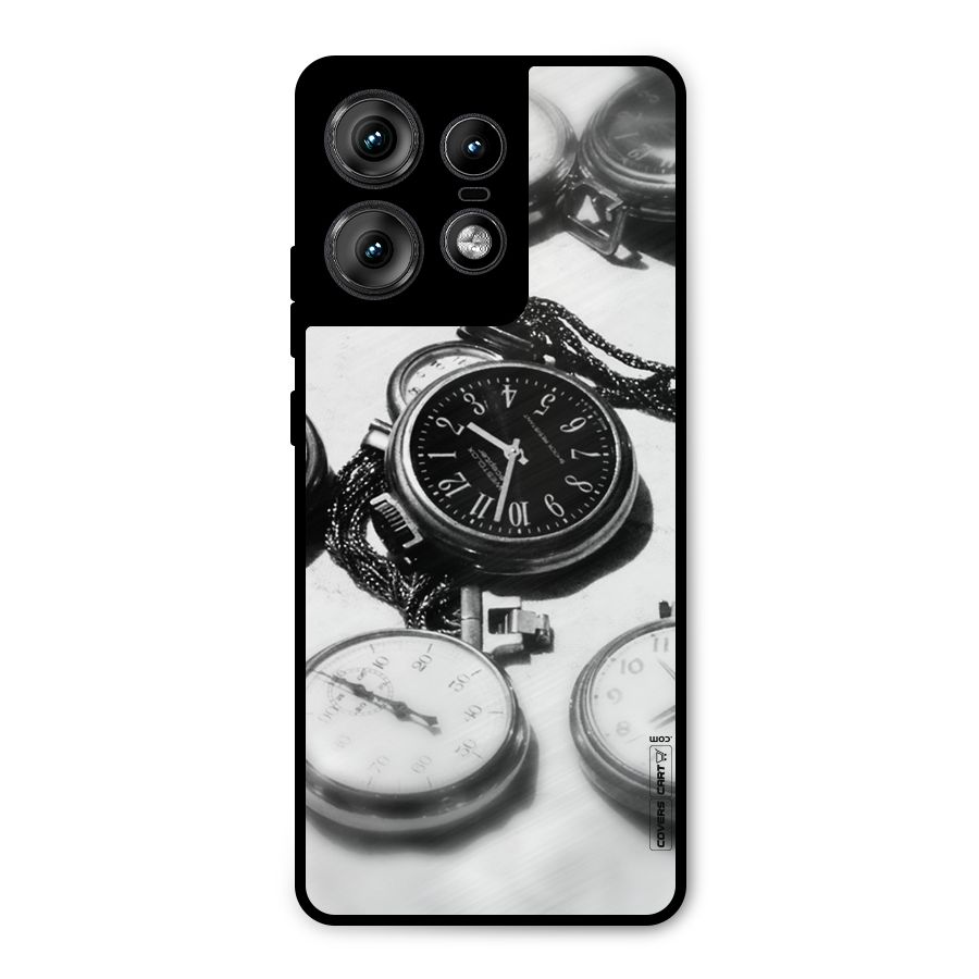 Clock Collection Metal Back Case for Motorola Edge 50 Pro