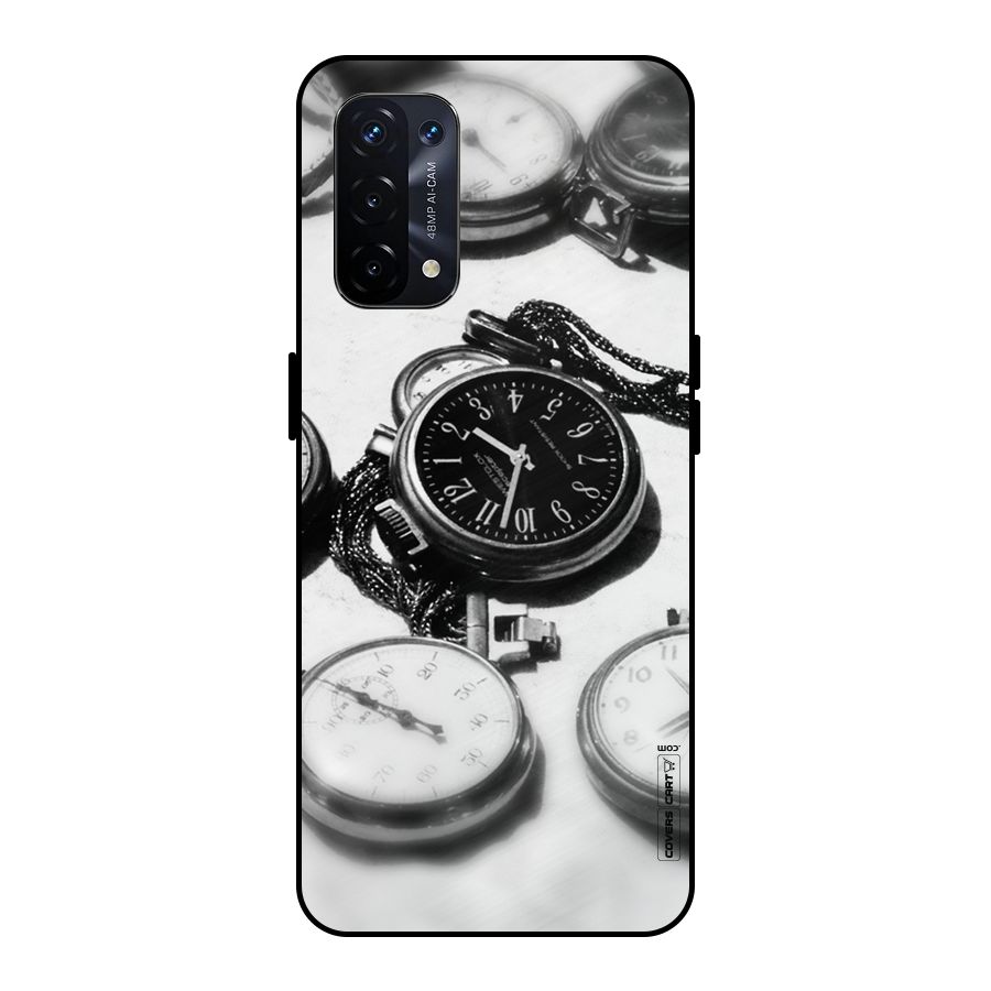 Clock Collection Metal Back Case for Oppo A74 5G