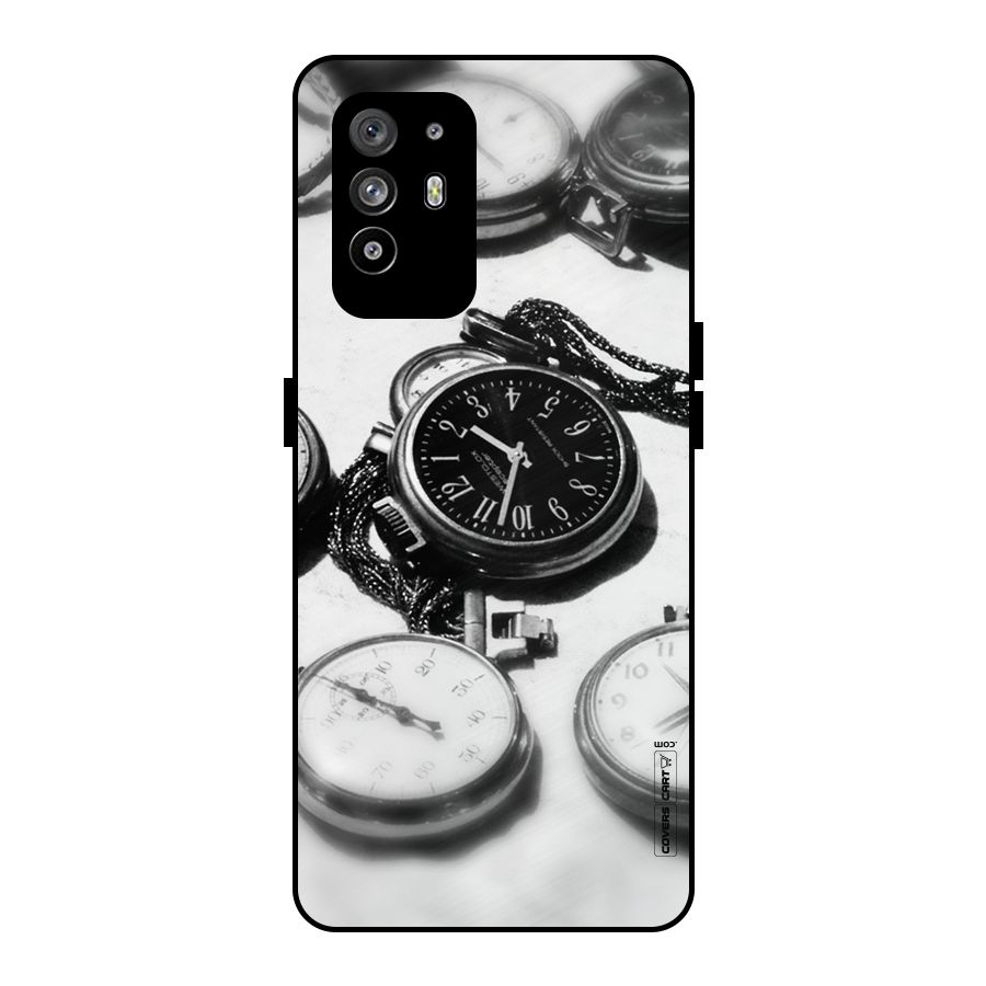 Clock Collection Metal Back Case for Oppo F19 Pro Plus 5G