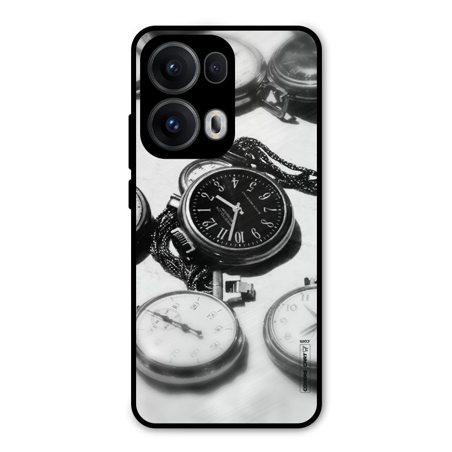 Clock Collection Metal Back Case for Oppo Reno13 Pro