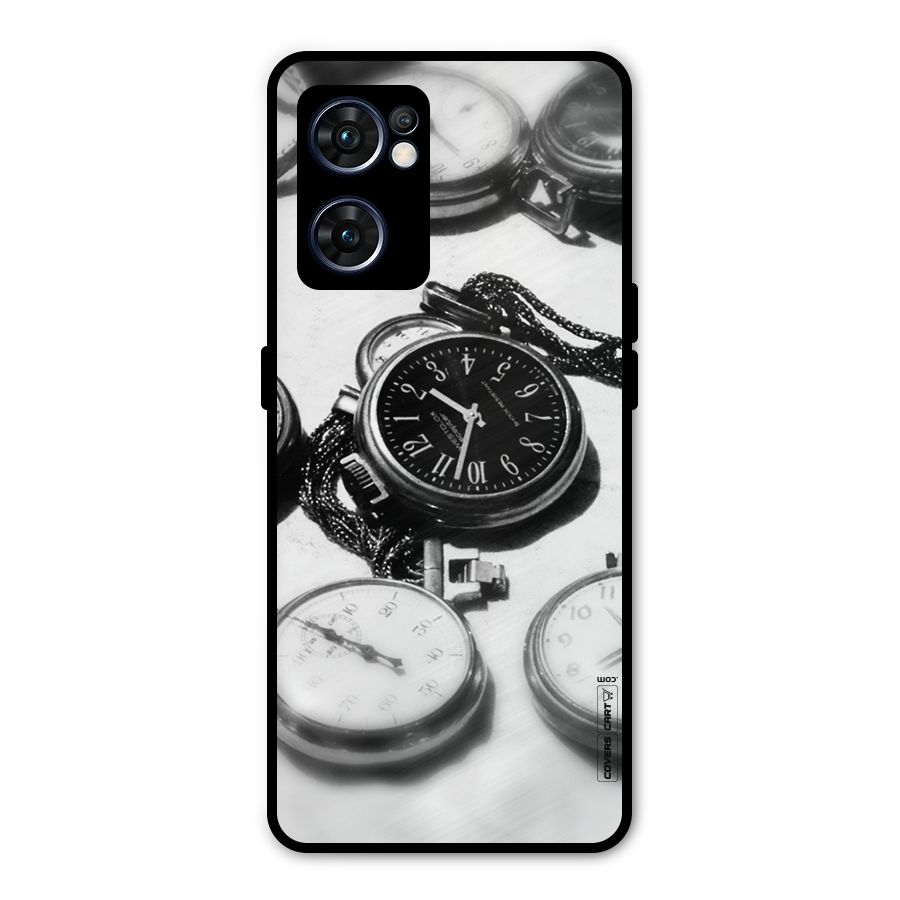 Clock Collection Metal Back Case for Oppo Reno7 5G
