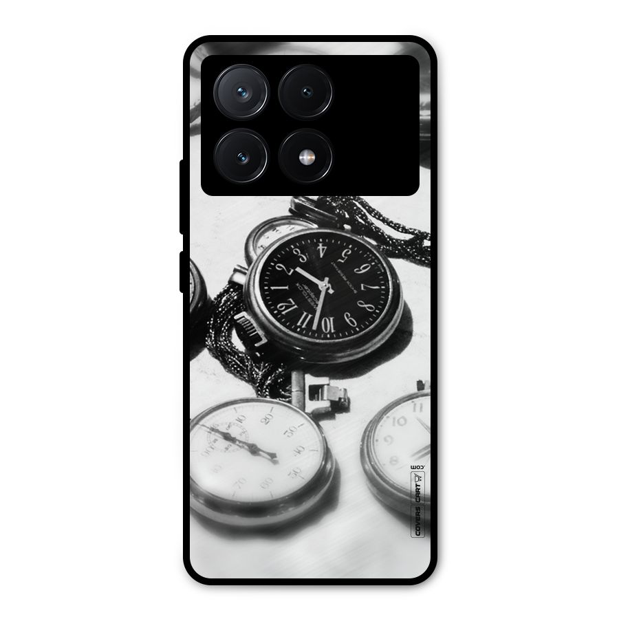 Clock Collection Metal Back Case for Poco X6 Pro