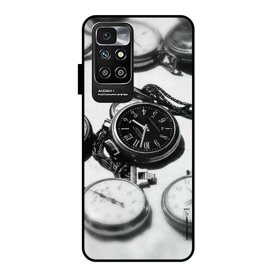 Clock Collection Metal Back Case for Redmi 10 Prime