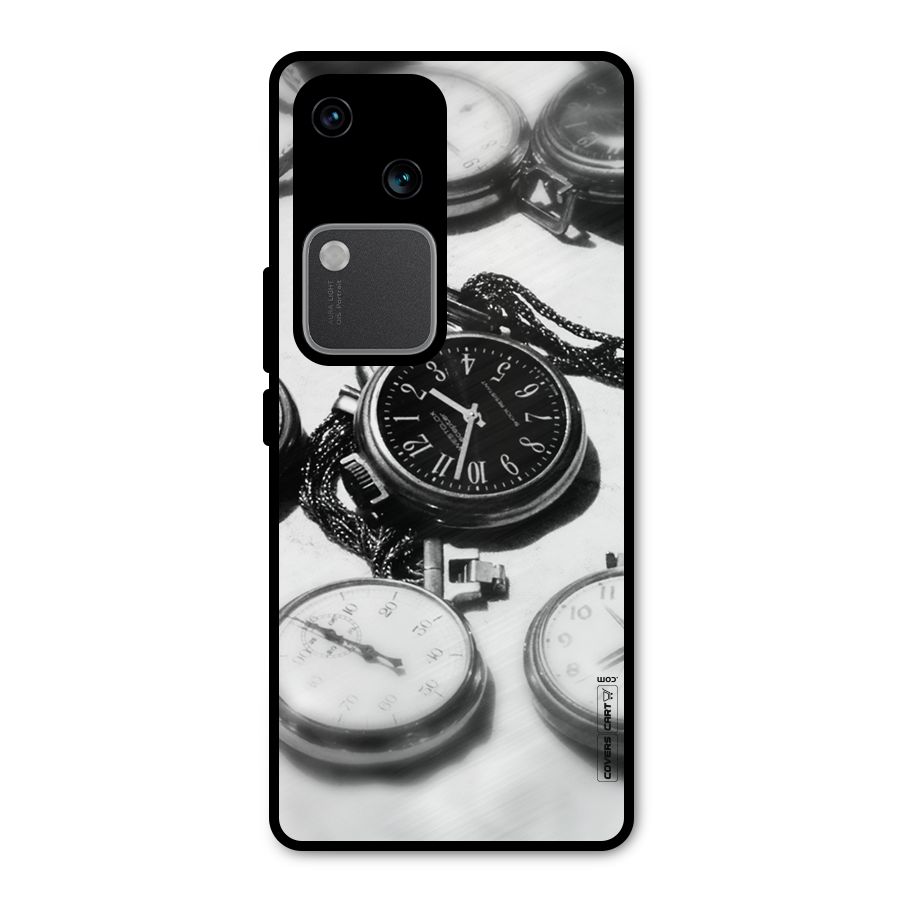 Clock Collection Metal Back Case for Vivo V30 Pro