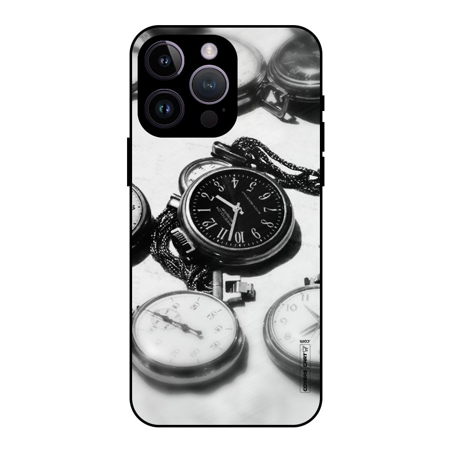 Clock Collection Metal Back Case for iPhone 14 Pro Max