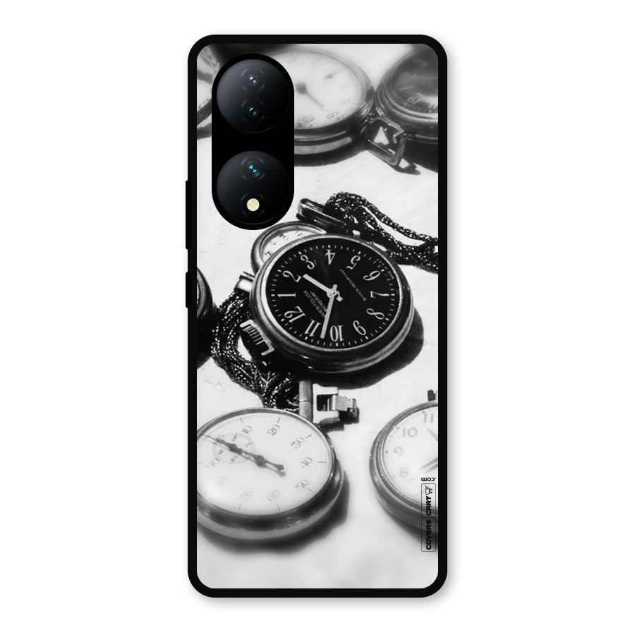 Clock Collection Metal Back Case for iQOO Z7s
