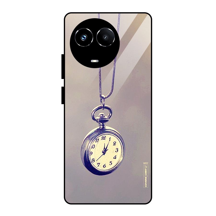 Clock Locket Glass Back Case for Realme Narzo 60X