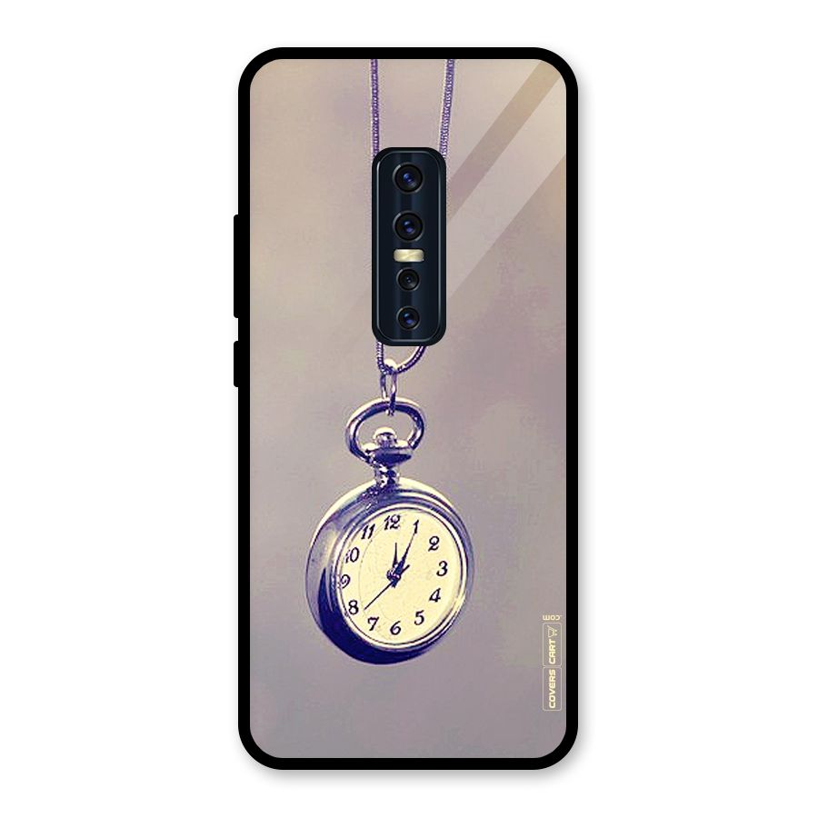 Clock Locket Glass Back Case for Vivo V17 Pro