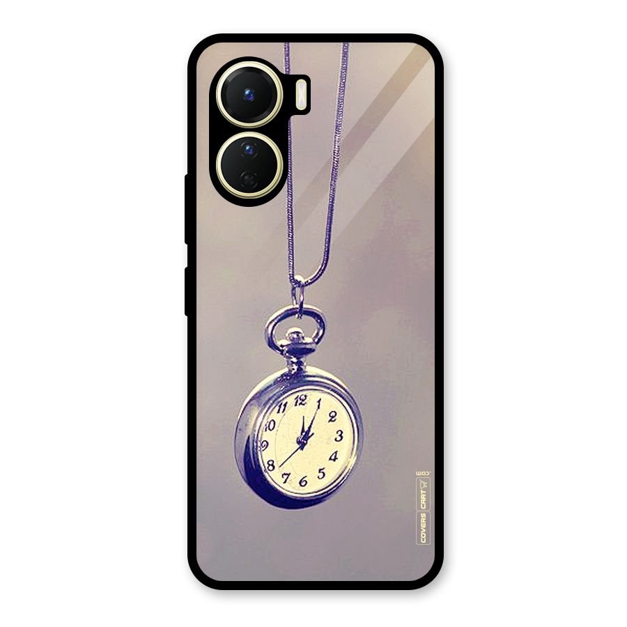 Clock Locket Glass Back Case for Vivo Y56