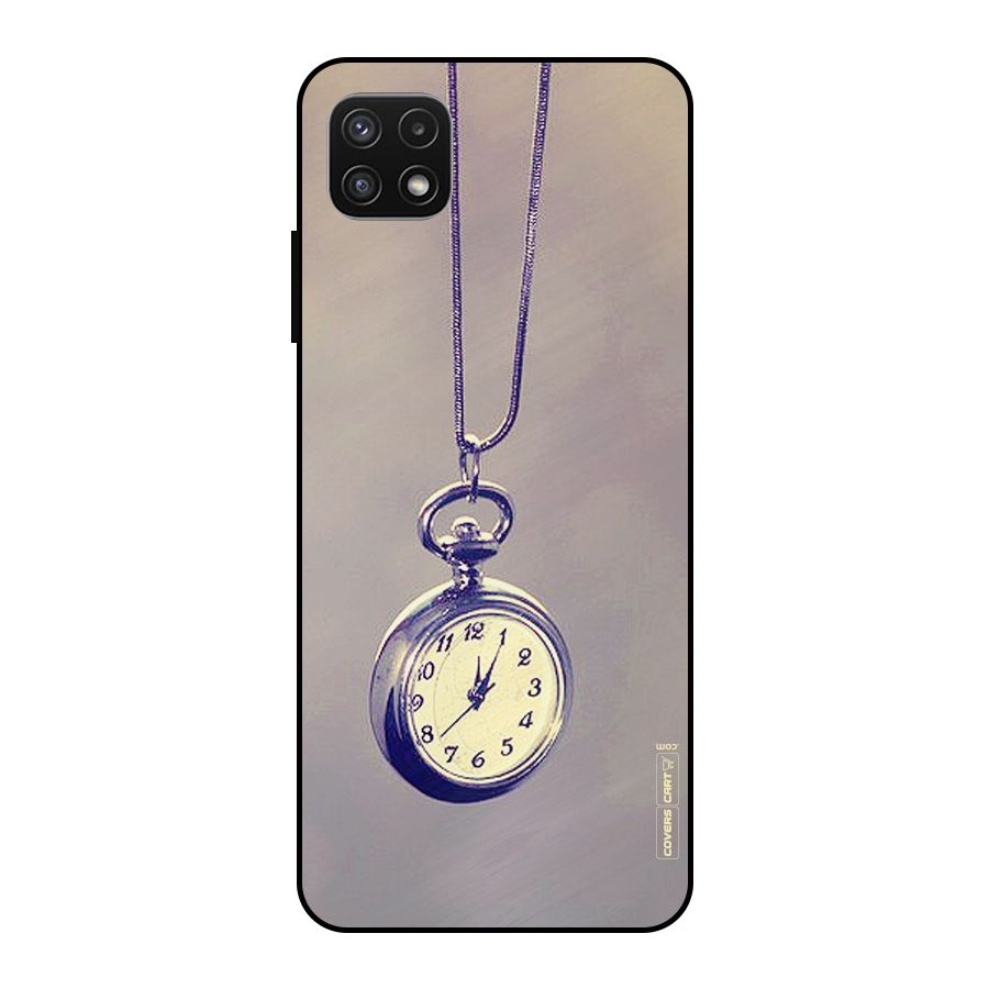 Clock Locket Metal Back Case for Galaxy A22 5G