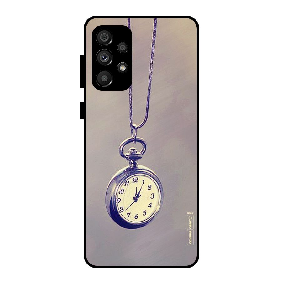 Clock Locket Metal Back Case for Galaxy A73 5G