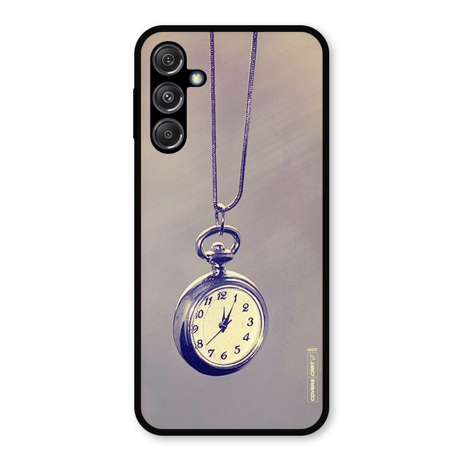 Clock Locket Metal Back Case for Galaxy M34 5G