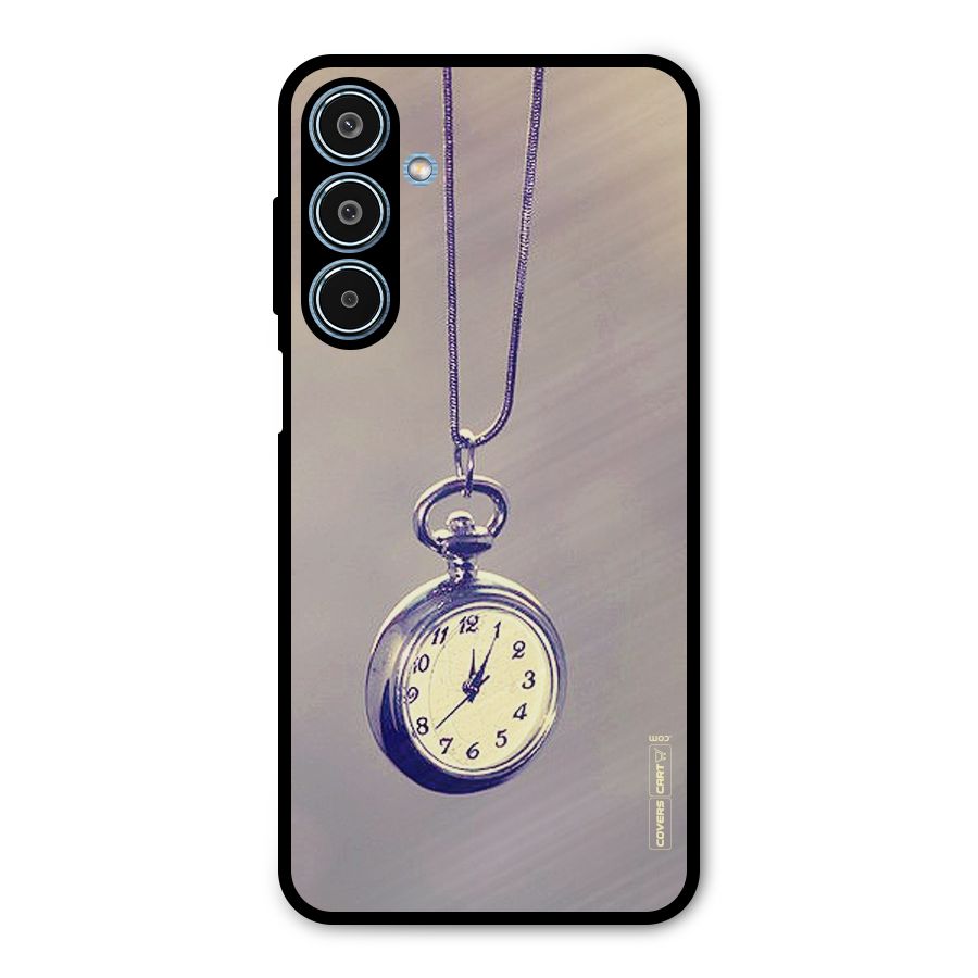 Clock Locket Metal Back Case for Galaxy M35
