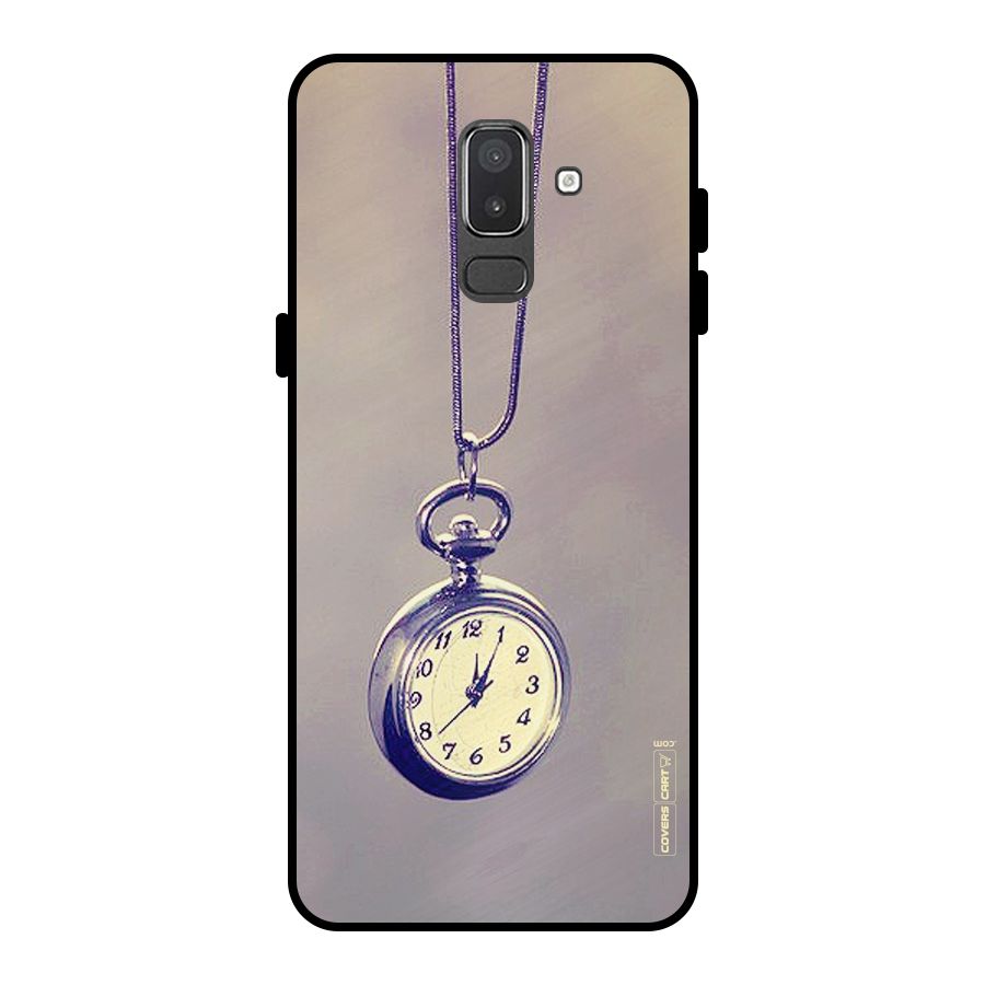 Clock Locket Metal Back Case for Galaxy On8 (2018)