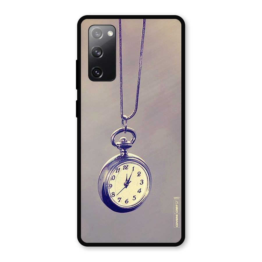 Clock Locket Metal Back Case for Galaxy S20 FE 5G