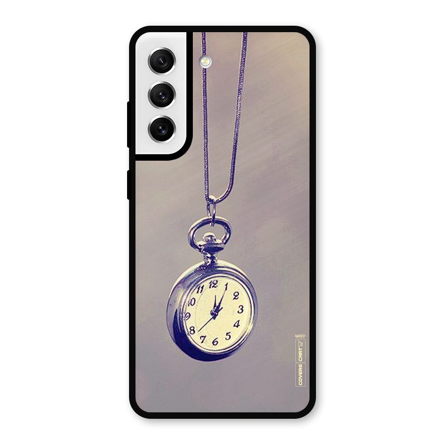 Clock Locket Metal Back Case for Galaxy S21 FE 5G
