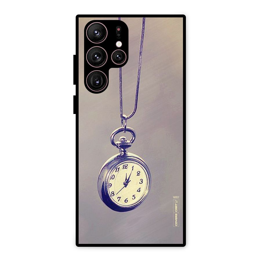 Clock Locket Metal Back Case for Galaxy S22 Ultra 5G