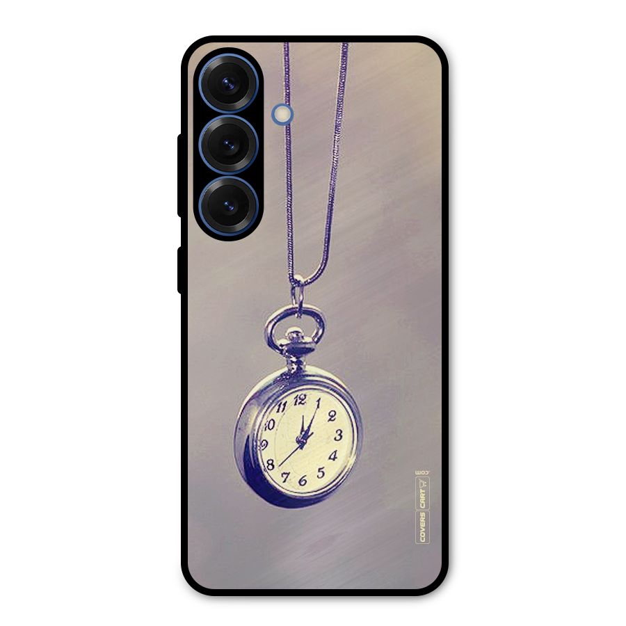 Clock Locket Metal Back Case for Galaxy S25