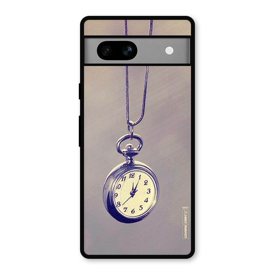Clock Locket Metal Back Case for Google Pixel 7a