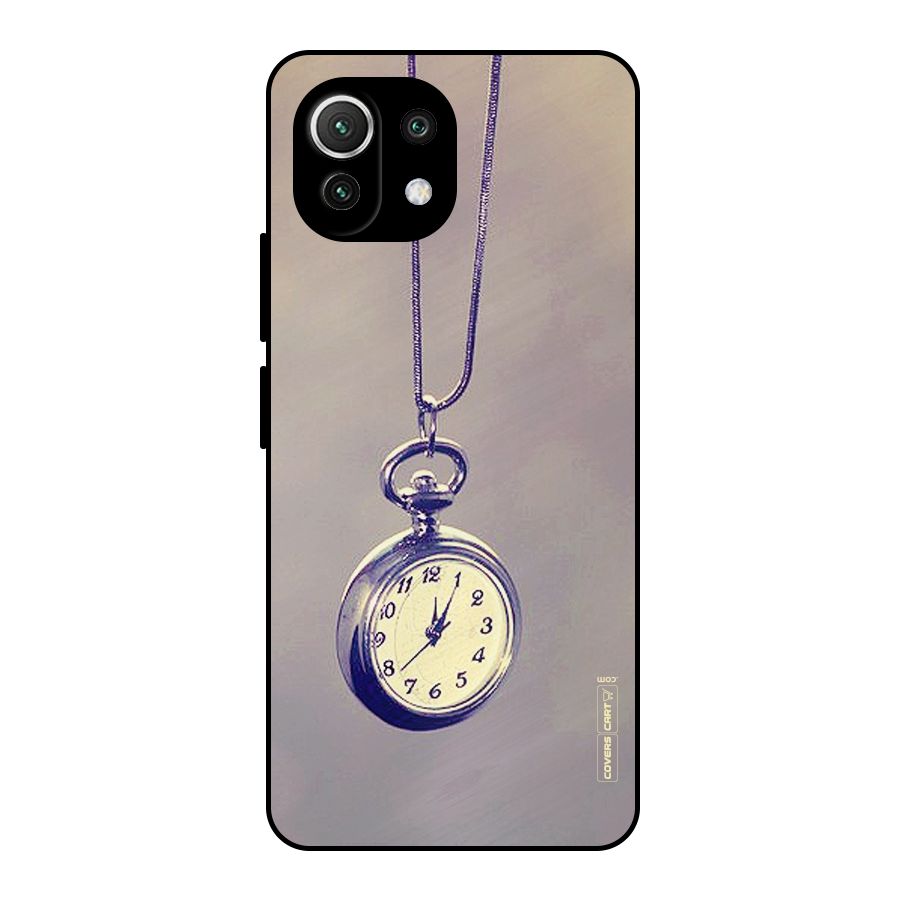Clock Locket Metal Back Case for Mi 11 Lite