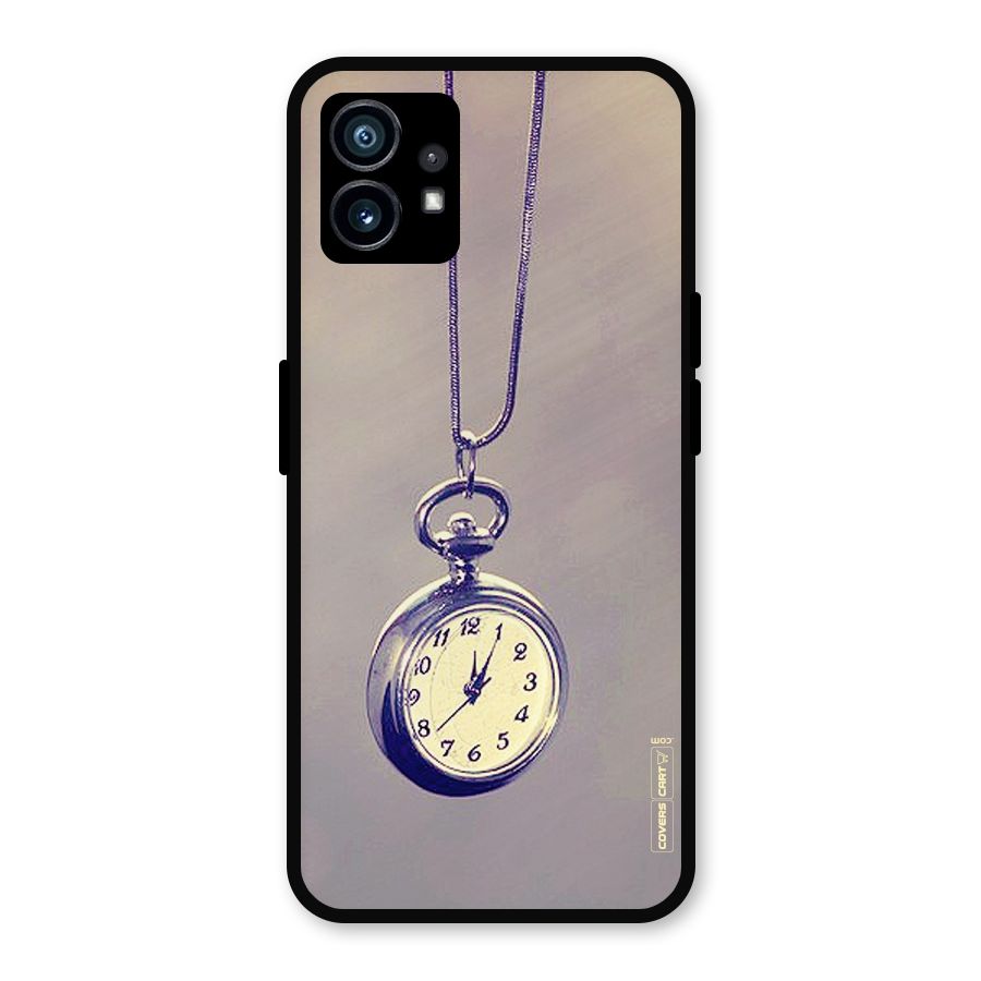Clock Locket Metal Back Case for Nothing Phone 1