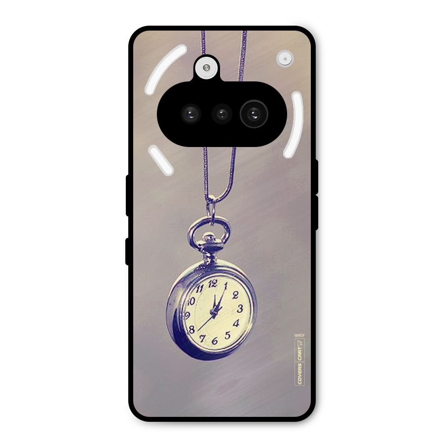 Clock Locket Metal Back Case for Nothing Phone 3a