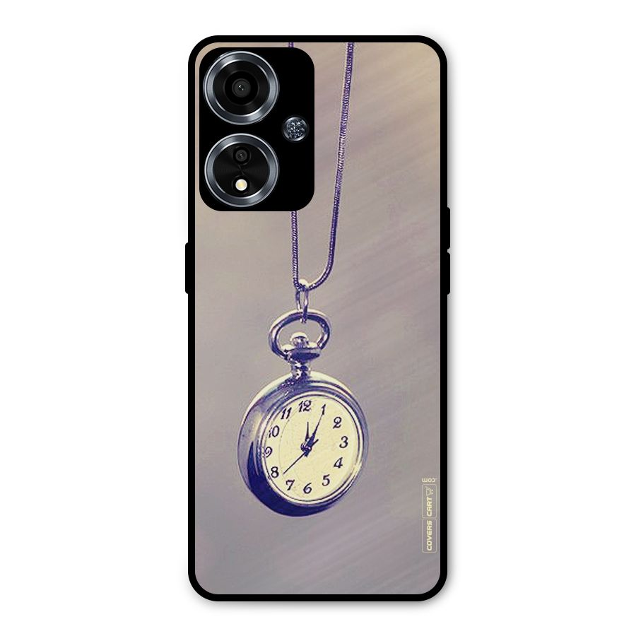 Clock Locket Metal Back Case for Oppo A59