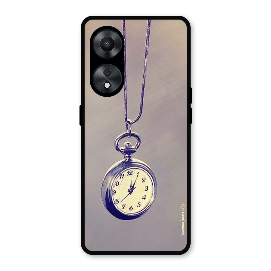 Clock Locket Metal Back Case for Oppo A78