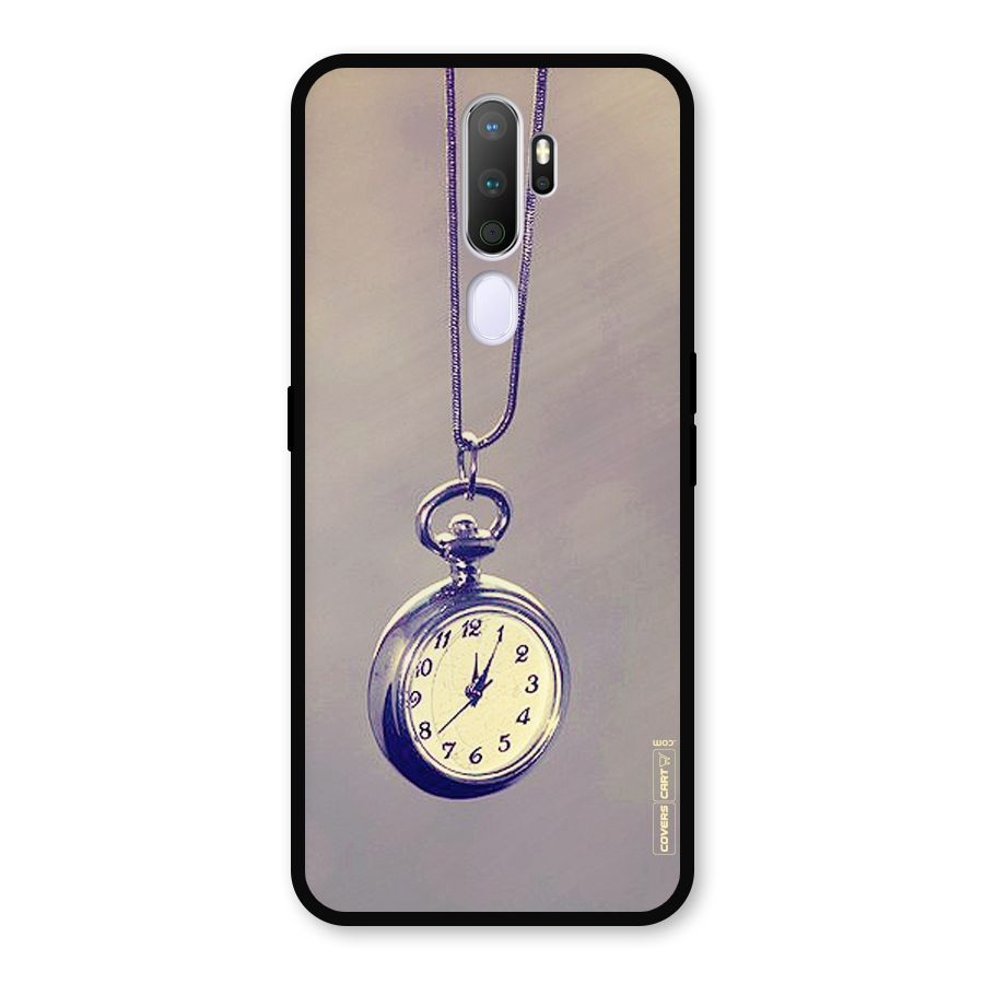 Clock Locket Metal Back Case for Oppo A9 (2020)